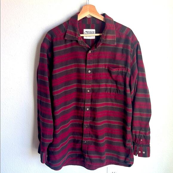 MOUNTAIN KHAKIS Mens Long Sleeve Red He at Print Flannel Shirt Size XL - Picture 1 of 11